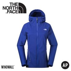 The North Face 女 WindWall 防風防潑連帽外套《藍》3CHV/動夾克/風衣