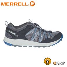 MERRELL 美國 男 WILDWOOD AEROSPORT 速乾透氣健走鞋《鐵灰/深藍》ML03