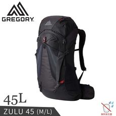 GREGORY 美國 45L ZULU 登山背包《火山黑M/L》145292/雙肩背包/後背包/輕便