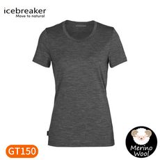 Icebreaker 女 Tech Lite II 圓領短袖上衣AD150《灰》IB0A59J9/短