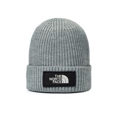 The North Face LOGO 保暖針織帽《水泥灰》3FJX/登山帽/毛帽/針織帽/保暖帽