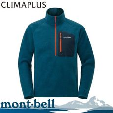 Mont-Bell 日本 男 CP100 PULLOVER 刷毛上衣《藍黑》1106593/開襟衣/