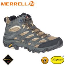 MERRELL 美國 男 MOAB 3 MID GORE-TEX中筒登山鞋《鐵灰/袋棕》ML0362