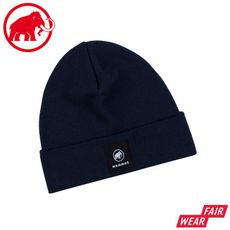 MAMMUT 長毛象 Fedoz Beanie 保暖針織反折豆豆帽《海洋藍》1191-01090/保