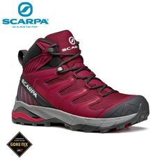Scarpa 意大利 女 GORE-TEX高筒登山鞋《紅紫羅蘭/櫻桃紅》63090-202/登山鞋/
