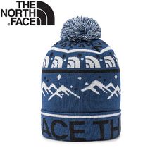 The North Face 童 保暖圖騰毛帽《藍》7WG6/防寒/登山/保暖帽/毛線帽/戶外