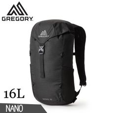 GREGORY 美國 16L NANO多功能登山背包《曜石黑》111497/雙肩背包/後背包/輕便背