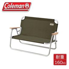 Coleman 專業露營輕鬆摺疊長椅《綠橄欖》CM-33807/露營椅/休閒椅