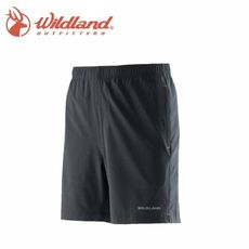 Wildland 荒野 男 彈性抗UV慢跑短褲 黑抗UV/排汗褲/休閒褲/0A21388-54