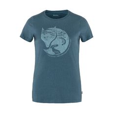 Fjallraven 小狐狸 女 Arctic Fox 有機棉T恤《靛藍》F89849/短T/短袖/