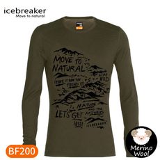 Icebreake 男 Oasis 圓領長袖上衣BF200《天然山徑/橄欖綠》0A59KX/內層衣/