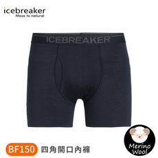 Icebreaker 男 Anatomica 四角開口內褲 BF150《深海藍》IB103030/四