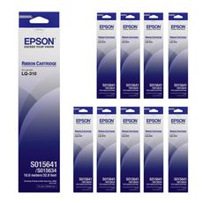 Epson S015641 / S015634 原廠黑色色帶 【10支組】