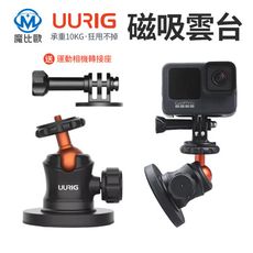 UURIG 強力磁吸雲台 磁吸支架 360度雲台 雲台支架 腳架 GoPro 運動相機