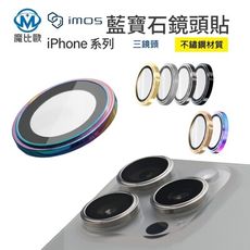 imos 藍寶石鏡頭保護貼 iPhone 16 Pro / Pro Max 不鏽鋼 3眼 鏡頭貼