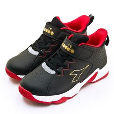 diadora 迪亞多那 22.5cm-25cm超寬楦避震籃球鞋 黑紅 11117大童