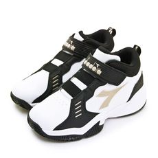 diadora 迪亞多那 22.5cm-25cm超寬楦避震籃球鞋 白黑棕 11100 大童