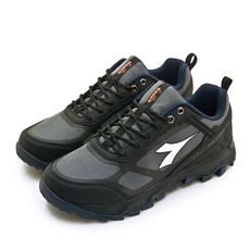 【DIADORA】迪亞多那 戶外野趣郊山防潑水越野鞋 玩山林系列 黑灰藍 71337 男