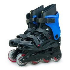 d.l.d 多輪多 高塑鋼底座 專業直排輪 溜冰鞋 黑藍 530