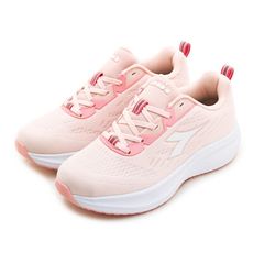 DIADORA 迪亞多那 專業輕量避震慢跑鞋 粉紅白 31757 女