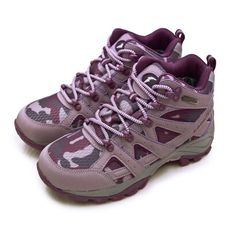 goodyear固特異專業多功能郊山防水戶外越野鞋 戰術靴系列 迷彩紫 12507 女