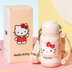 【BEDDY BEAR】 杯具熊 卡通聯名炮彈保溫壺 650ml(燦爛KITTY)