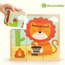 【Goryeo Baby】動物六面拼圖(蒙特梭利 教具)