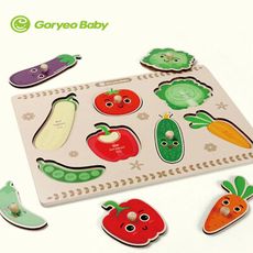 【Goryeo Baby】蔬菜拼板(蒙特梭利 教具)