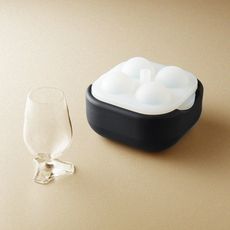 POLAR ICE｜極地冰球 2.0 品酌組 - (四入冰球+杯兩件組)- (專利透明冰製作盒)