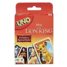 送厚套 mattel uno 獅子王 遊戲卡 烏諾牌 優諾牌 美泰兒 正版桌上遊戲