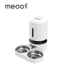 【meoof】 膠囊自動餵食器(5L雙碗) 寵物自動餵食器 貓咪餵食器