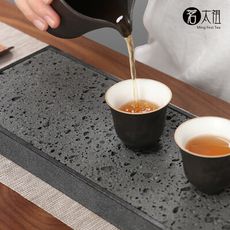 【茗太祖】火山岩儲漏雙用茶盤(30x12cm不含茶具)