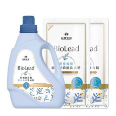《台塑生醫》BioLead抗敏原濃縮洗衣精 嬰幼兒衣物專用(1瓶+2包)