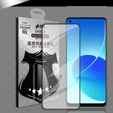 【VXTRA】全膠貼合 OPPO Reno6 Z 5G 滿版疏水疏油9H鋼化頂級玻璃膜(黑)