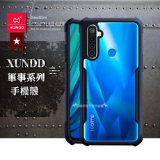 【XUNDD 訊迪】軍事防摔 realme 5/6i 共用 清透保護殼 手機殼(海軍藍)