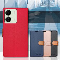 【CITY都會風】紅米Redmi 13C/POCO C65 共用 插卡立架磁力手機皮套 有吊飾孔