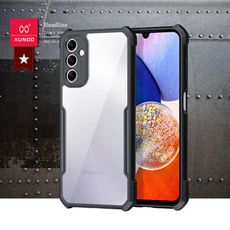 【XUNDD 訊迪】軍事防摔 三星 Galaxy A14 5G 鏡頭全包覆 清透保護手機殼(夜幕黑)