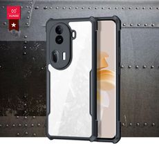 【XUNDD 訊迪】軍事防摔 OPPO Reno11 Pro 鏡頭全包覆 清透保護殼 手機殼-夜幕黑