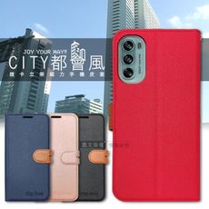 【CITY都會風】Motorola Moto g62 5G 插卡立架磁力手機皮套 有吊飾孔