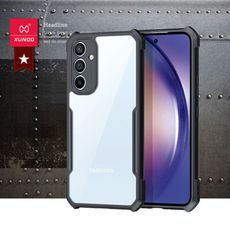 【XUNDD 訊迪】軍事防摔 三星 Galaxy A54 5G 鏡頭全包覆 清透保護手機殼(夜幕黑)