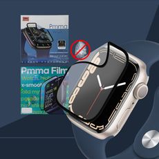 【Pmma】Apple Watch Series 9/8/7 3D霧面磨砂抗衝擊保護軟膜 螢幕保護貼