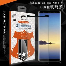 【VXTRA】Samsung Galaxy Note 8 3D曲面疏水疏油9H鋼化玻璃膜 黑-非滿版