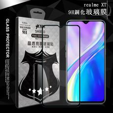 【VXTRA】全膠貼合 realme XT 滿版疏水疏油9H鋼化頂級玻璃膜(黑)