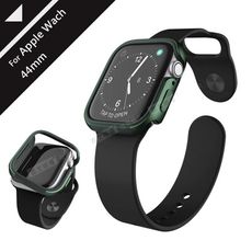 【DEFENSE】刀鋒Edge Apple Watch 4/5通用款 鋁合金雙料保護殼(夜幕綠)