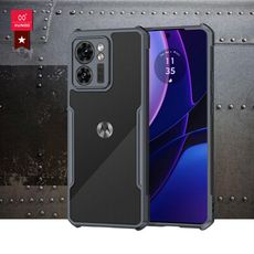 【XUNDD 訊迪】軍事防摔 Motorola edge 40 鏡頭全包覆 清透保護殼 手機殼(黑)