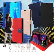 【CITY都會風】realme 3 Pro 插卡立架磁力手機皮套 有吊飾孔 側翻式皮套