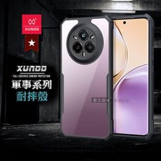 【XUNDD】軍事防摔 realme 14 Pro 鏡頭全包覆 清透保護殼 手機殼(夜幕黑)