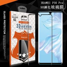 【VXTRA】全膠貼合 華為 HUAWEI P30 Pro 3D滿版疏水疏油9H鋼化頂級玻璃膜(黑)