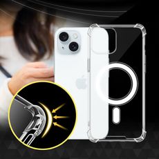 【CITY磁吸版】iPhone 15 6.1吋 5D軍規防摔氣墊殼 Magsafe手機殼 透明殼