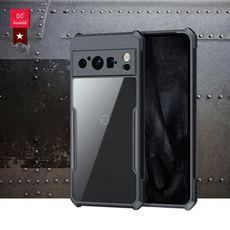 【XUNDD】軍事防摔 Google Pixel 8 Pro 鏡頭全包覆 清透保護殼 手機殼(黑)